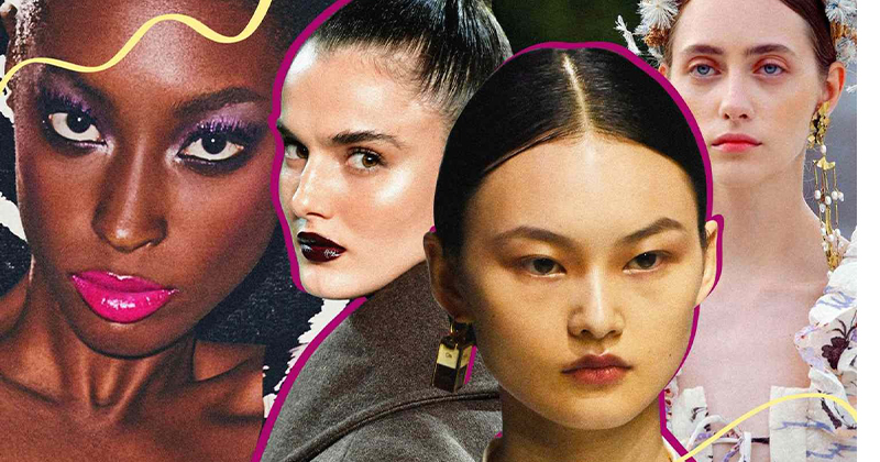 Beauty of lipstick in fashion