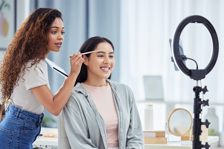 Social media marketing for skin care companies.