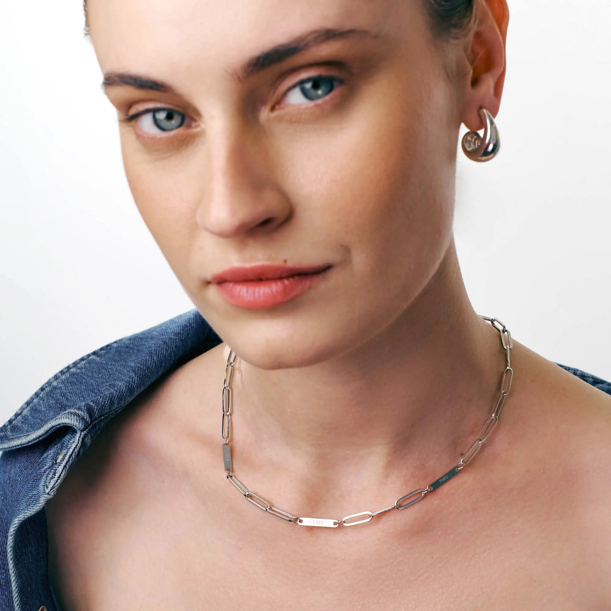 The Ivy Name Paperclip Necklace