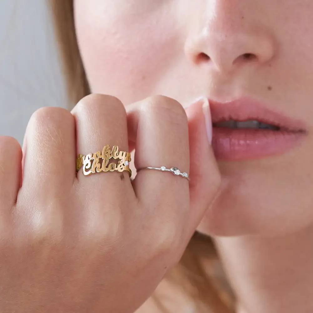 The Kaia Script Name Ring