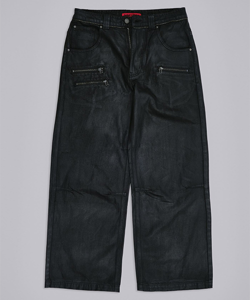 4) Coated Zip Colossus Jeans