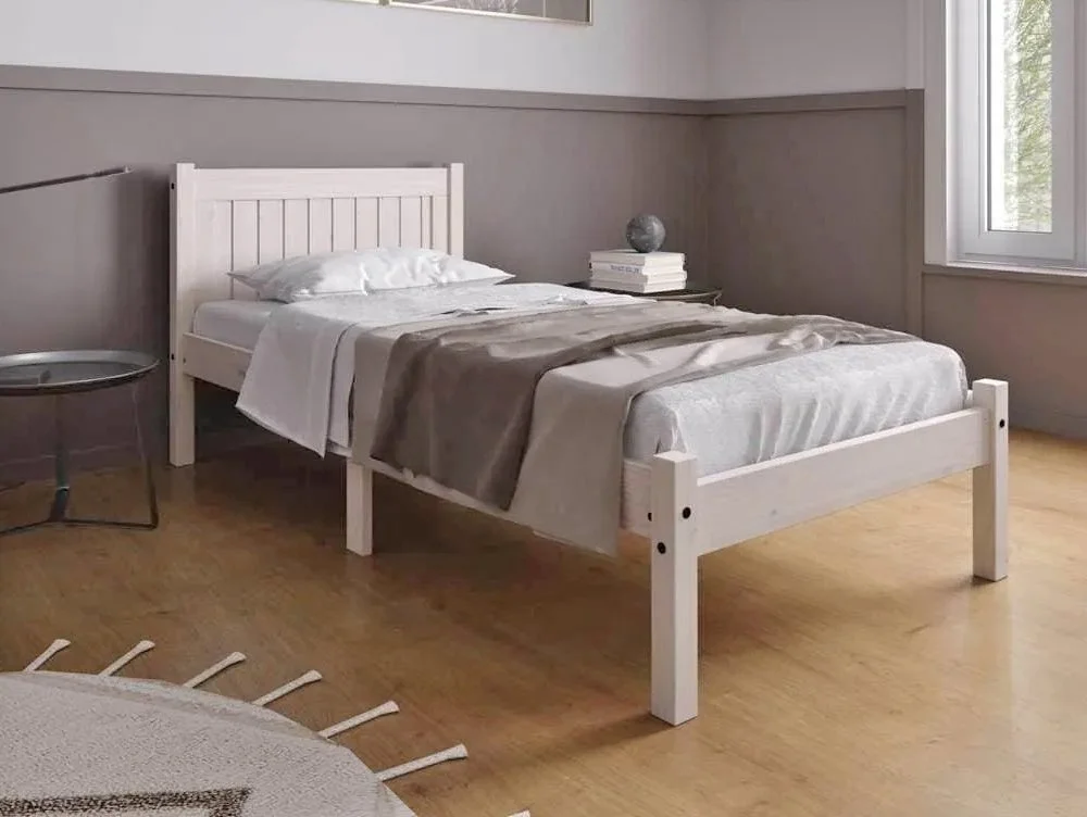 Birlea Rio Whitewash Wooden Bed Frame