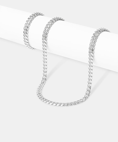 4) Miami Cuban Chain - 8mm - White